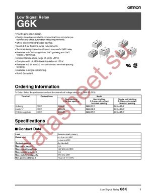 G6K-2F-Y DC12 datasheet  